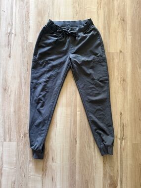 Mandala slate grey jogger scrub pants